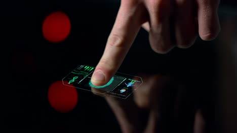 Closeup-fingerprint-health-scanner-display-information-analyse-biometrical-data